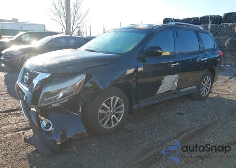 2014 Nissan Pathfinder Sl z USA, uszkodzony, nr VIN 5N1AR2MM0EC630055